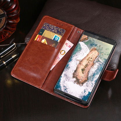 For Blackview BV5500 idewei Crazy Horse Texture Horizontal Flip Leather Case with Holder & Card Slots & Wallet(White) - More Brand by idewei | Online Shopping South Africa | PMC Jewellery | Buy Now Pay Later Mobicred