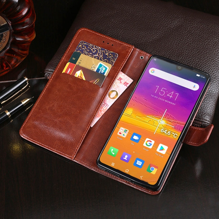 For Blackview BV9900 Pro idewei Crazy Horse Texture Horizontal Flip Leather Case with Holder & Card Slots & Wallet(Red) - More Brand by idewei | Online Shopping South Africa | PMC TechLife | Buy Now Pay Later Mobicred