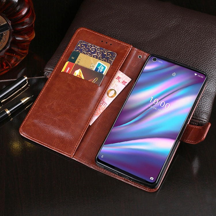 For Wiko View 5 idewei Crazy Horse Texture Horizontal Flip Leather Case with Holder & Card Slots & Wallet(White) - free shipping - PMC Jewellery - Order now!