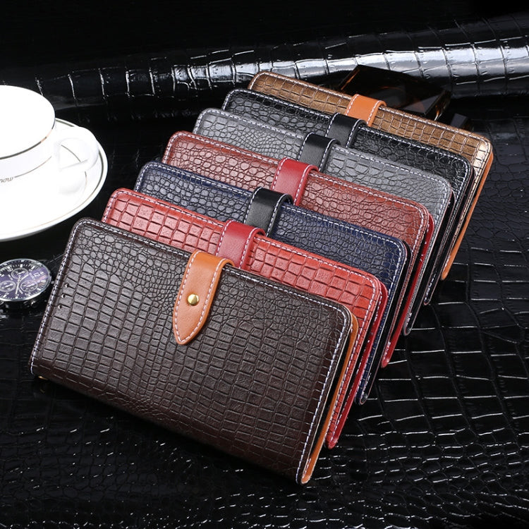 For Cubot Note 20 idewei Crocodile Texture Horizontal Flip Leather Case with Holder & Card Slots & Wallet(Black) - free shipping - PMC Jewellery - Order now!