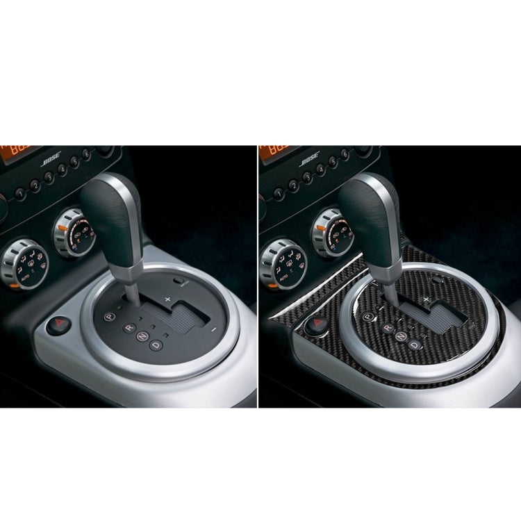 Car Carbon Fiber with Automatic Transmission Gears Panel Decorative Sticker for Nissan 350z 2006-2009, Left Drive - Car Interior Mouldings by PMC Jewellery | Online Shopping South Africa | PMC Jewellery | Buy Now Pay Later Mobicred