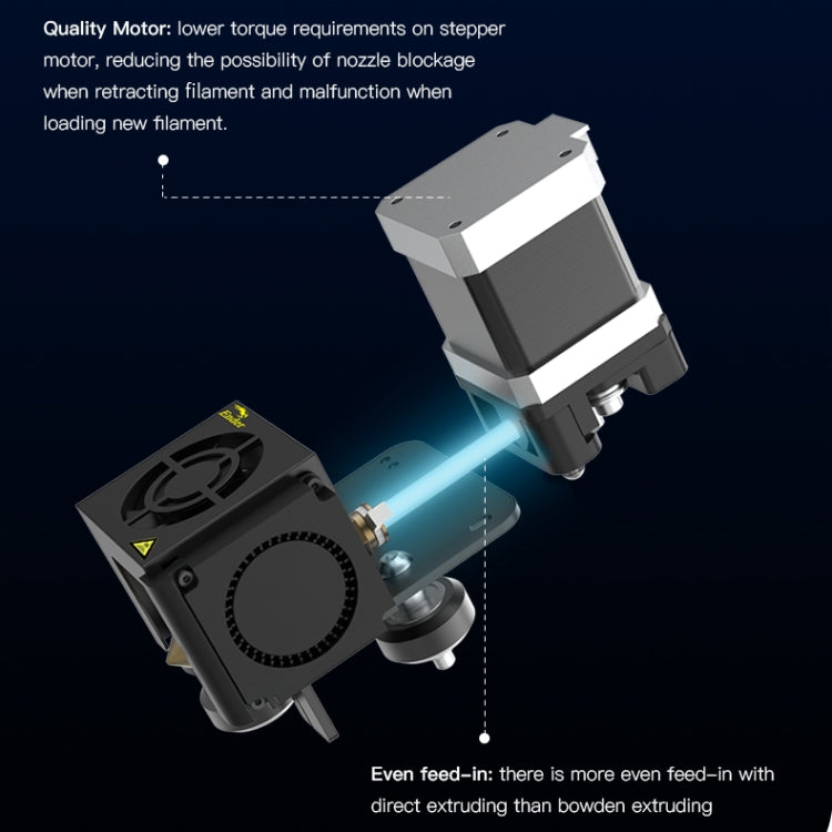 Creality Ender-3 Direct Extruding Mechanism Complete Extruder Nozzle Kit with Stepper Motor - Parts by Creality | Online Shopping South Africa | PMC Jewellery | Buy Now Pay Later Mobicred