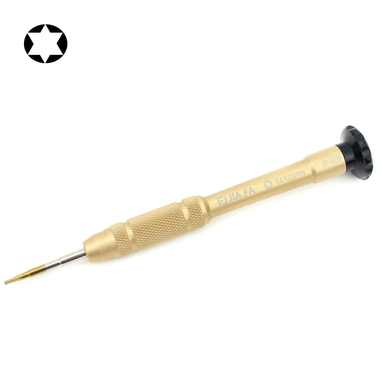 Professional Repair Tool Open Tool 25mm T4 Hex Tip Socket Screwdriver(Gold) - Screwdriver by JIAFA | Online Shopping South Africa | PMc TechLife | Buy Now Pay Later Mobicred