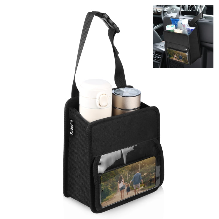 FUNADD Portable Folding Car Back Seat Hook Storage Box (Black) - Seat Accessories by FunAdd | Online Shopping South Africa | PMC TechLife | Buy Now Pay Later Mobicred