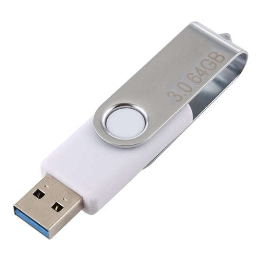 64GB Twister USB 3.0 Flash Disk USB Flash Drive (White) - USB Flash Drives by PMC Jewellery | Online Shopping South Africa | PMC Jewellery | Buy Now Pay Later Mobicred