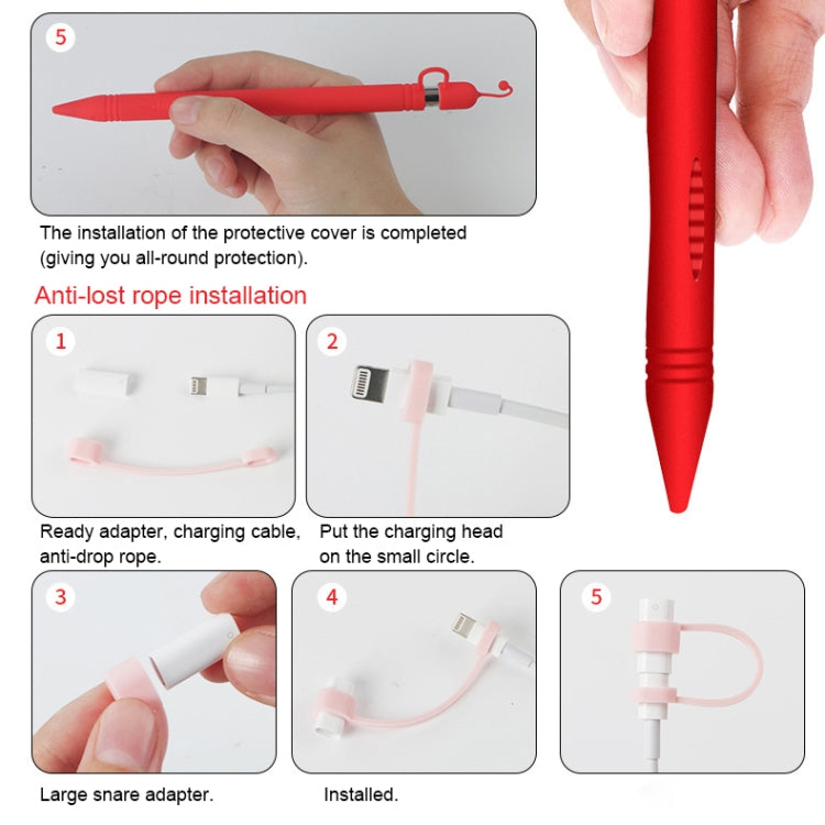 Apple Pen Cover Anti-lost Protective Cover for Apple Pencil (Pink) - Pencil Accessories by PMC Jewellery | Online Shopping South Africa | PMC Jewellery | Buy Now Pay Later Mobicred