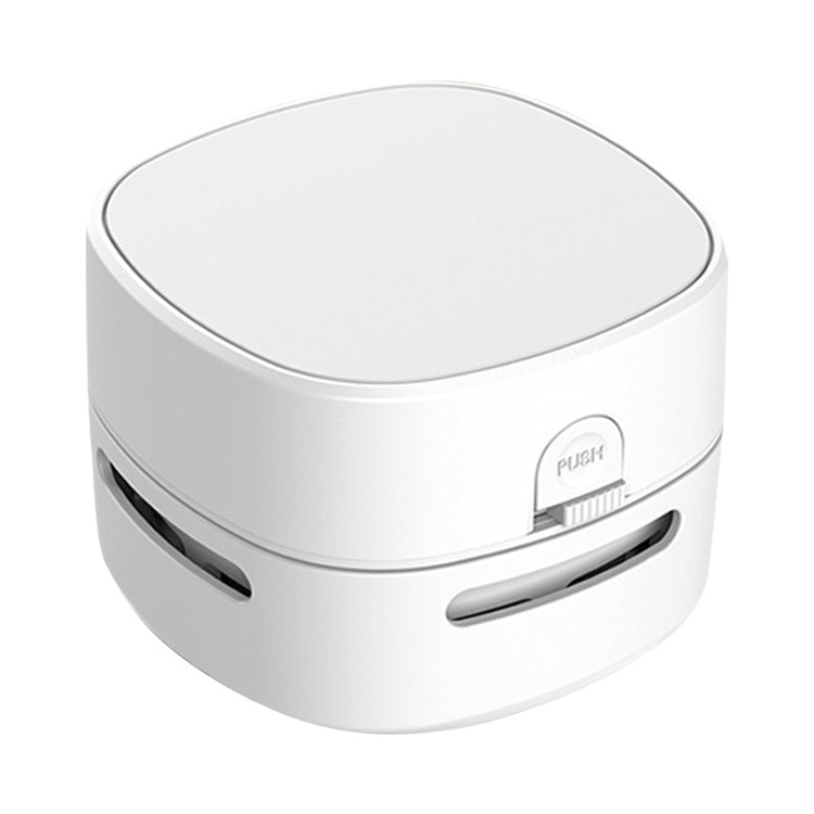 3W Hardcover Battery Style Portable Handheld Wireless Mini Desktop Vacuum Cleaner(White) - Mini Vacuum Cleaner by PMC TechLife | Online Shopping South Africa | PMC TechLife | Buy Now Pay Later Mobicred