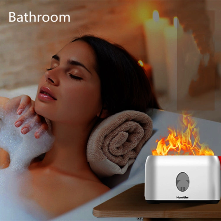 USB Simulation Flame Humidifier (Grey) - free shipping - PMC TechLife - Order now!