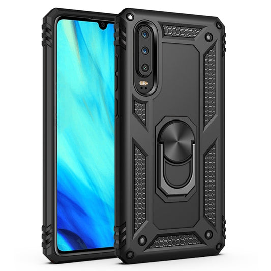 Armor Shockproof TPU + PC Protective Case for Huawei P30, with 360 Degree Rotation Holder (Black) - Huawei Cases by PMC Jewellery | Online Shopping South Africa | PMC Jewellery