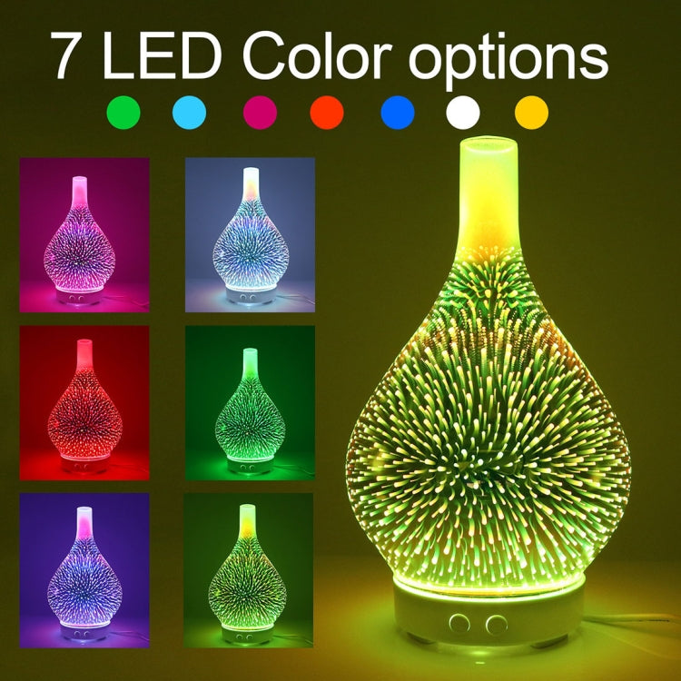Mini 100ml Household Humidifier Ultrasonic Creative Purification 3D Glass Aromatherapy Machine Automatic Alcohol Sprayer, US Plug - free shipping - PMC TechLife - Order now!
