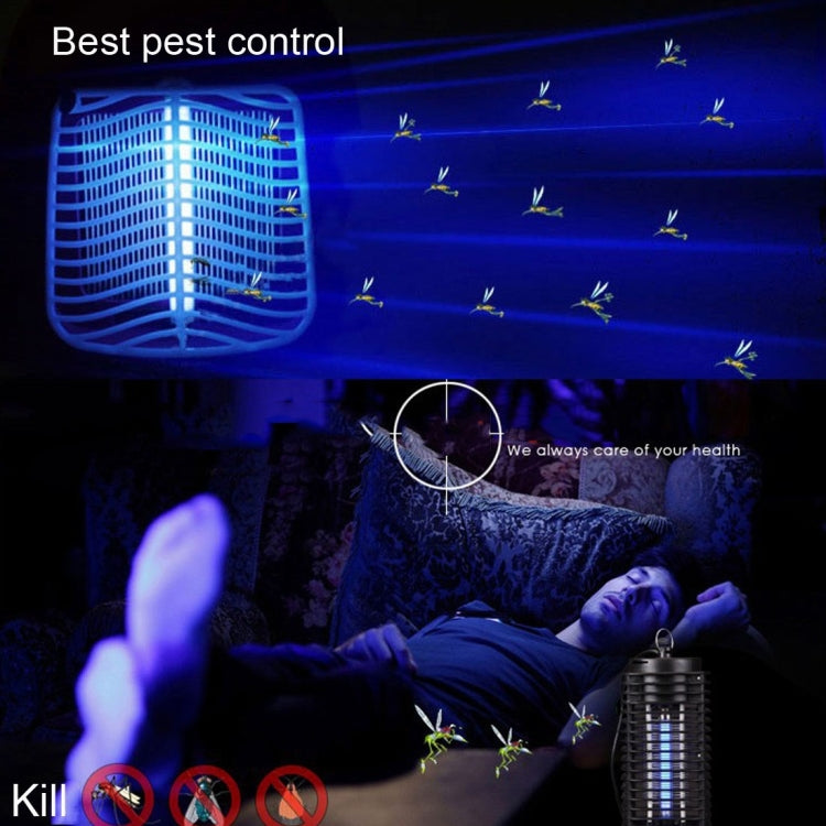 3W Microwave Insect Killer Electric Mosquito Fly Bug Insect Control with Trap Lamp, AC  220V, EU Plug(Black) - Repellents by PMC TechLife | Online Shopping South Africa | PMC TechLife | Buy Now Pay Later Mobicred