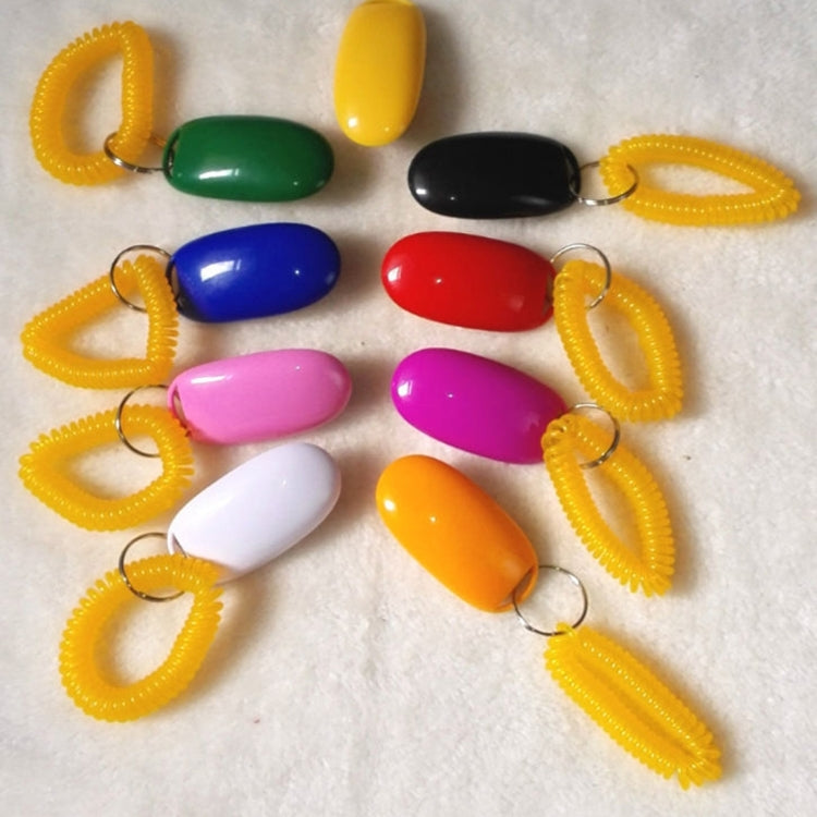 10 PCS Pet Training Clicker Button Dog Training Whistle with Key Chain & Spring Chain, Random Color Delivery - Training Aids by PMC TechLife | Online Shopping South Africa | PMC TechLife | Buy Now Pay Later Mobicred
