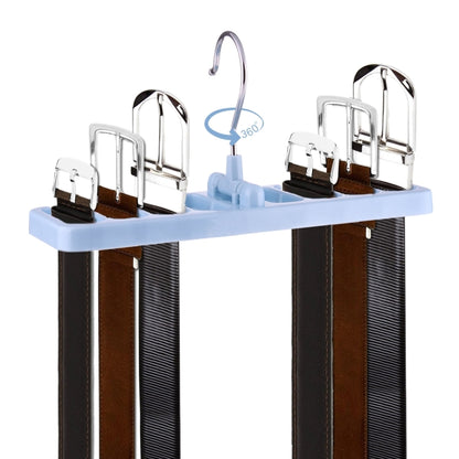 2pcs Multi-function Tie Rack Belt Scarf Hanger Holder Closet(Blue) - Shelf & Hooks by PMC Jewellery | Online Shopping South Africa | PMC Jewellery | Buy Now Pay Later Mobicred