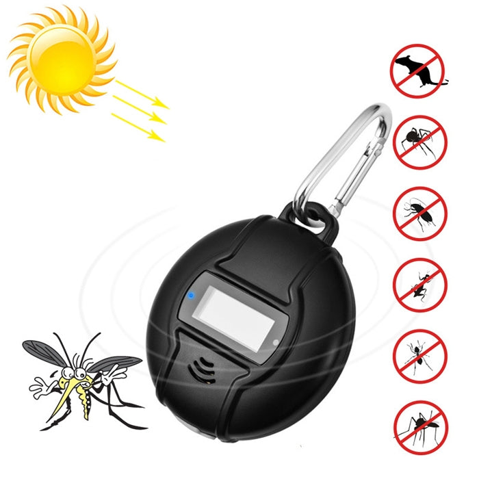 Q3 Outdoor Portable Solar Pest Control Insect Bugs Ultrasonic Mosquito Repellent Repeller Killer with Compass Function - Repellents by PMC TechLife | Online Shopping South Africa | PMC TechLife | Buy Now Pay Later Mobicred