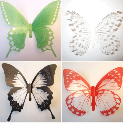 12pcs / Set Home Decoration Originality PVC 3D Butterfly Wall Paste - Ornaments by PMC Jewellery | Online Shopping South Africa | PMC Jewellery | Buy Now Pay Later Mobicred