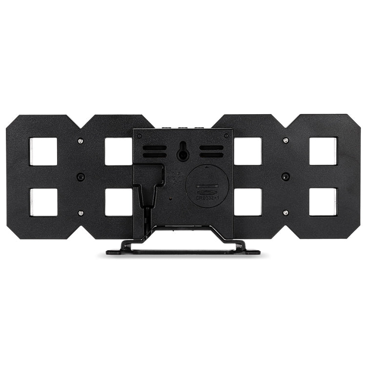 Multi-Function Large 3D LED Digital Wall Alarm Clock with Snooze Function, 12/24 Hours Display for Home, Kitchen, Office, DC 5V, CE Certificated(Blue) - Wall Clock by PMc TechLife | Online Shopping South Africa | PMc TechLife | Buy Now Pay Later Mobicred