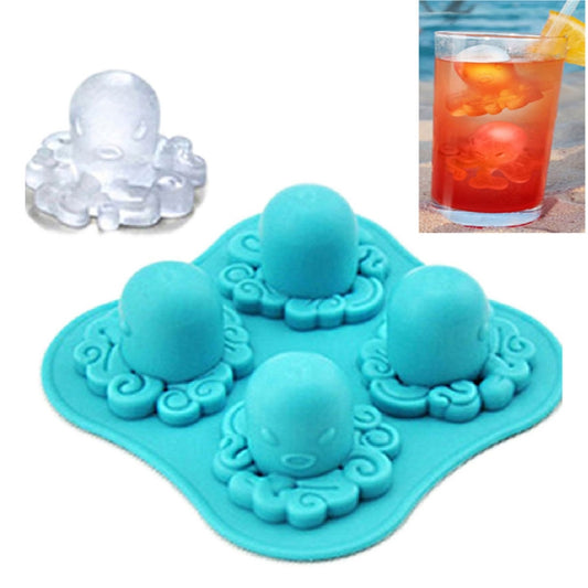 Adorable Octopus Mold Silicone Ice Cube Tools Ice Cream Cube Tray / Ice Mold - Food Molds by PMC Jewellery | Online Shopping South Africa | PMC Jewellery | Buy Now Pay Later Mobicred