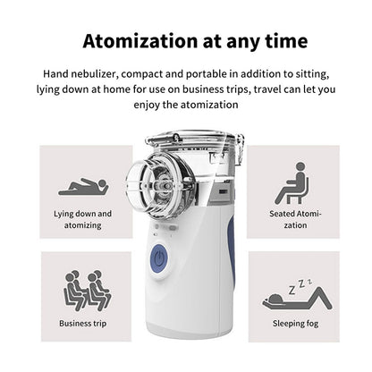 Portable Ultrasonic Nebulizer Mini Handheld Inhaler Respirator Health Care Home Machine Atomizer for Children - Ultrasonic Atomizer by PMC Jewellery | Online Shopping South Africa | PMC Jewellery