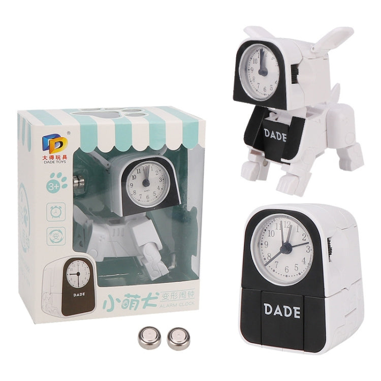 Mini Manual Child Deformation Alarm Clock Robot Toy (White) - Alarm Clocks by PMc TechLife | Online Shopping South Africa | PMc TechLife | Buy Now Pay Later Mobicred