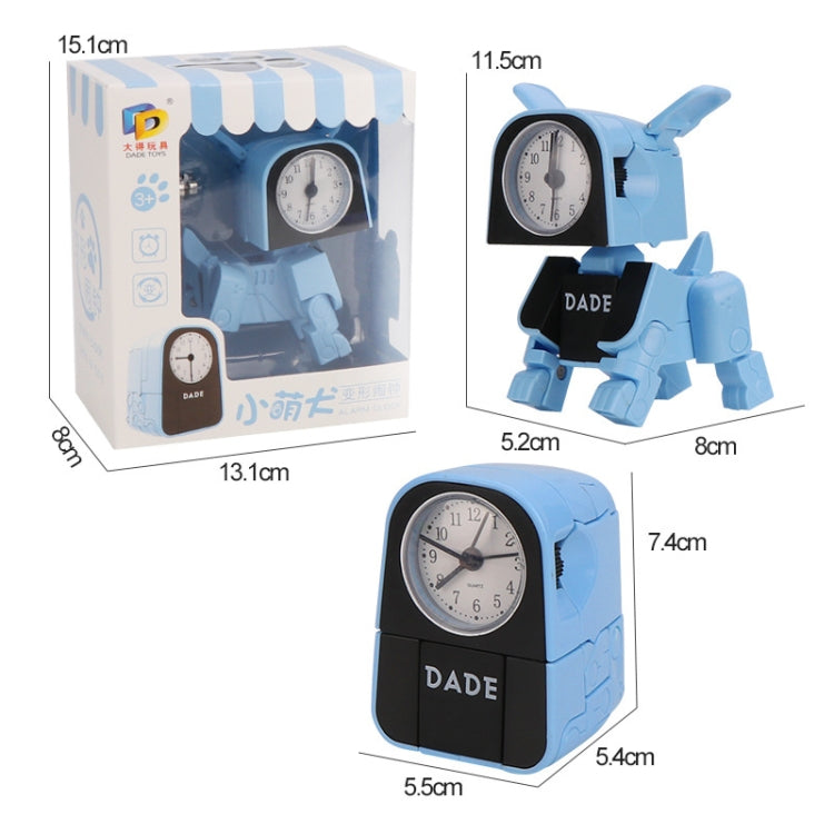 Mini Manual Child Deformation Alarm Clock Robot Toy (White) - Alarm Clocks by PMc TechLife | Online Shopping South Africa | PMc TechLife | Buy Now Pay Later Mobicred