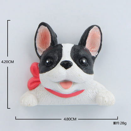 Home Decoration Originality French Bulldog Tie 3D Fridge Paste, NO Magnetic - Fridge Magnets by PMC Jewellery | Online Shopping South Africa | PMC Jewellery | Buy Now Pay Later Mobicred