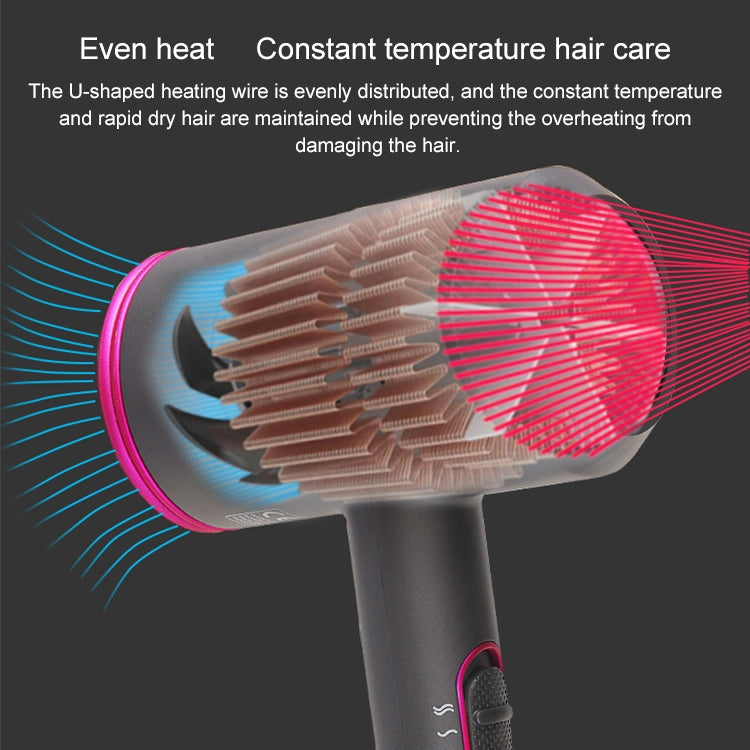High-power 2000W Anionic Cold Hot Air Constant Temperature Hair Dryer, UK Plug(Red + Black) - Hair Dryers & Accessories by PMC TechLife | Online Shopping South Africa | PMC TechLife | Buy Now Pay Later Mobicred