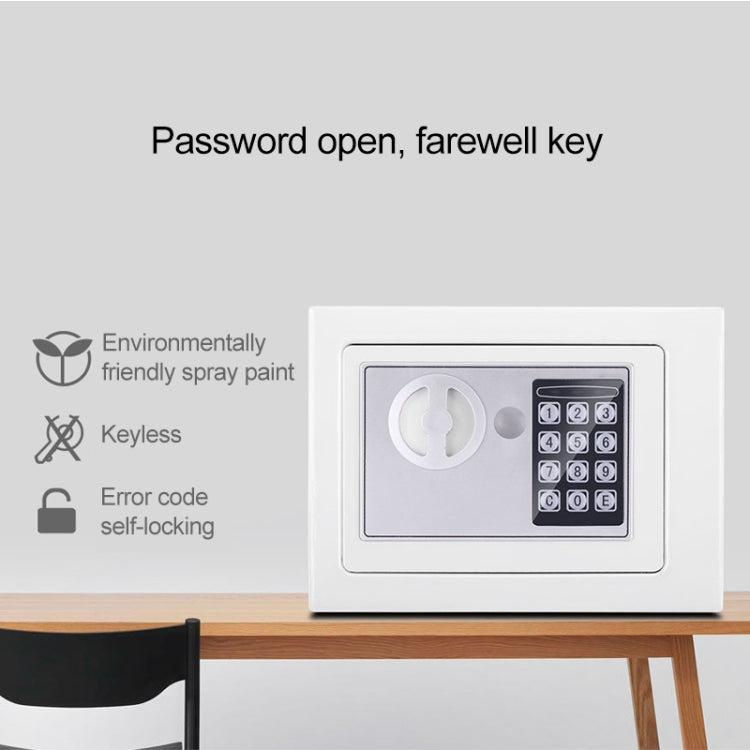 17E Home Mini Electronic Security Lock Box Wall Cabinet Safety Box without Coin-operated Function(Red) - Safety Box by PMc TechLife | Online Shopping South Africa | PMc TechLife | Buy Now Pay Later Mobicred