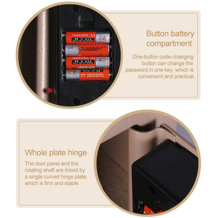 17E Home Mini Electronic Security Lock Box Wall Cabinet Safety Box with Coin-operated Function(White) - Safety Box by PMc TechLife | Online Shopping South Africa | PMc TechLife | Buy Now Pay Later Mobicred