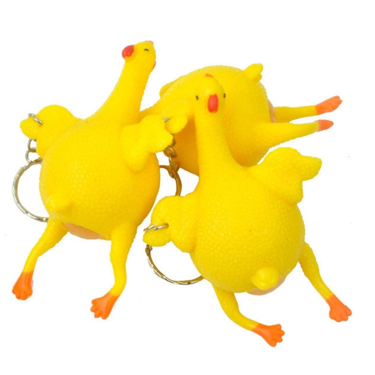 12 PCS Spoof Tricky Funny Gadgets Toys Vent Chicken Whole Egg Laying Hens Crowded Latex Rubber Anti Stress Ball -  by PMC Jewellery | Online Shopping South Africa | PMC Jewellery