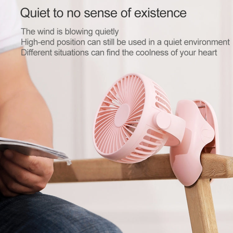 OCUBE D603 4W USB Charging Portable Desktop Fan Clip Fan,  with 4 Speed Control (Pink) - Electric Fans by OCUBE | Online Shopping South Africa | PMC Jewellery | Buy Now Pay Later Mobicred