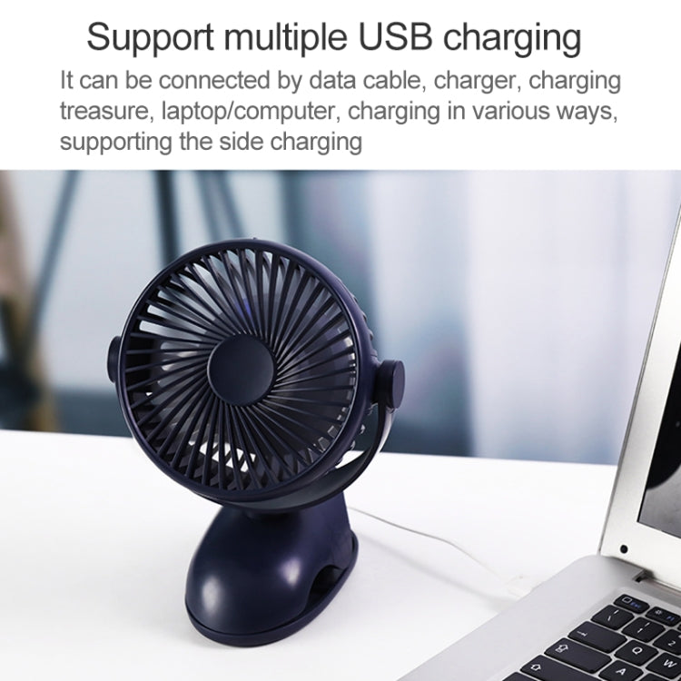 OCUBE D603 4W USB Charging Portable Desktop Fan Clip Fan,  with 4 Speed Control (Pink) - Electric Fans by OCUBE | Online Shopping South Africa | PMC Jewellery | Buy Now Pay Later Mobicred