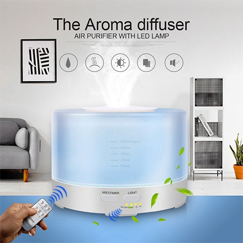 T700 Remote Control Clear White Air Humidifier Automatic Alcohol Sprayer Essential Oil Diffuser Ultrasonic Mist Maker Ultrasonic Aroma Diffuser Atomizer Color LED, Capacity: 700ml, DC 24V, US Plug - Air Purifiers & Accessories by PMC Jewellery | Online Shopping South Africa | PMC Jewellery | Buy Now Pay Later Mobicred