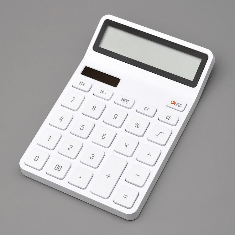 Original Xiaomi Youpin LEMO Rice Calculator 12-bit LED Display ABS Material 6 Degree Angle(White) - Calculator by Xiaomi | Online Shopping South Africa | PMC TechLife | Buy Now Pay Later Mobicred