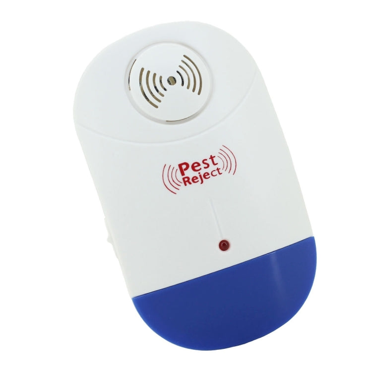 Electronic Ultrasonic Mosquito Rat Pest Control Repeller with LED Light, EU Plug AC90V-250V (White+Blue) - Repellents by PMC TechLife | Online Shopping South Africa | PMC TechLife | Buy Now Pay Later Mobicred