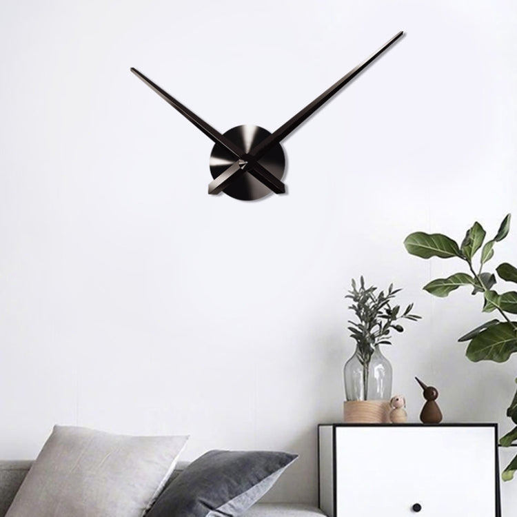 Creative DIY Stainless Steel Wall Clock Home Office Decoration (Black) - Wall Clock by PMc TechLife | Online Shopping South Africa | PMc TechLife | Buy Now Pay Later Mobicred