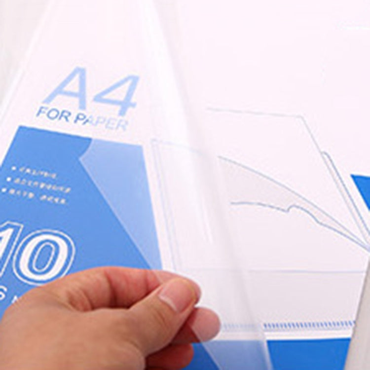 10 PCS Deli Transparent Single Page A4 Folder, Size: 32.1*30.7cm - File Folder by Deli | Online Shopping South Africa | PMC Jewellery