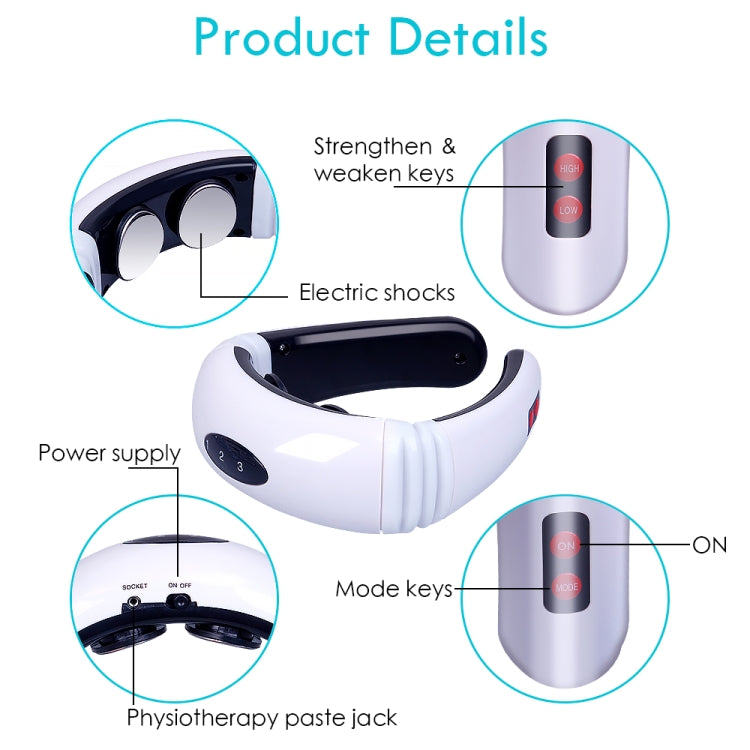Household Electric Pulse Shock Neck Massager Intelligent Body Massager, Plug-in - free shipping - PMC TechLife - Order now!