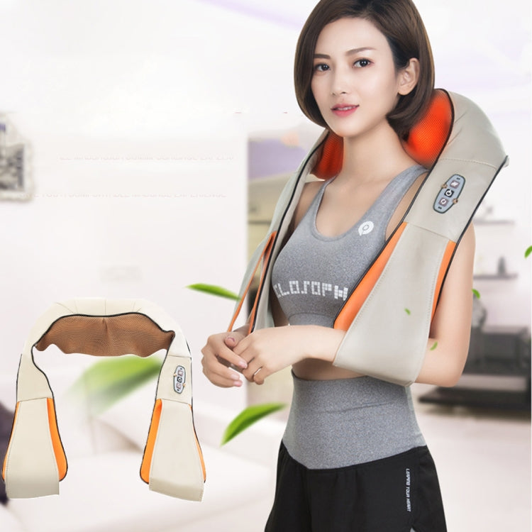 USB Charging Vibration Machine Neck Shawl Kneading Back Shoulder Vibration Massager - free shipping - PMC TechLife - Order now!
