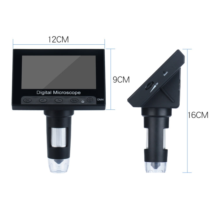 720P 4.3 inch Display Screen HD Industrial Digital Microscope - free shipping - PMC Jewellery - Order now!