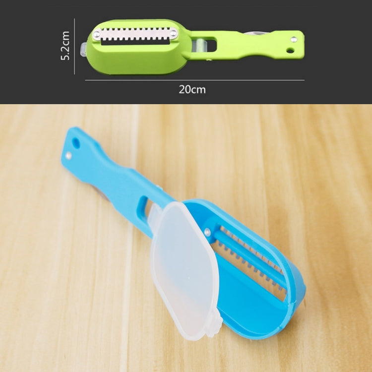 2 PCS Kitchen Essential Fish Scraper Fish Scale Planing Knife with Cover (Green) - Gadgets by PMC TechLife | Online Shopping South Africa | PMC TechLife | Buy Now Pay Later Mobicred