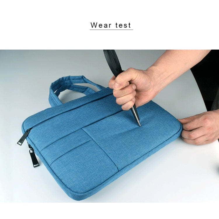Universal Multiple Pockets Wearable Oxford Cloth Soft Portable Leisurely Handle Laptop Tablet Bag, For 12 inch and Below Macbook, Samsung, Lenovo, Sony, DELL Alienware, CHUWI, ASUS, HP (Grey) - 12.1 inch by PMC Jewellery | Online Shopping South Africa | PMC Jewellery | Buy Now Pay Later Mobicred
