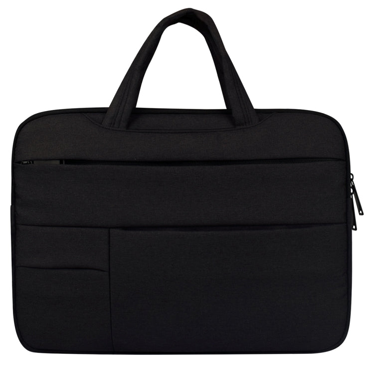 Universal Multiple Pockets Wearable Oxford Cloth Soft Portable Leisurely Handle Laptop Tablet Bag, For 15.6 inch and Below Macbook, Samsung, Lenovo, Sony, DELL Alienware, CHUWI, ASUS, HP (Black) - 15.6 - 17 inch by PMC Jewellery | Online Shopping South Africa | PMC Jewellery | Buy Now Pay Later Mobicred