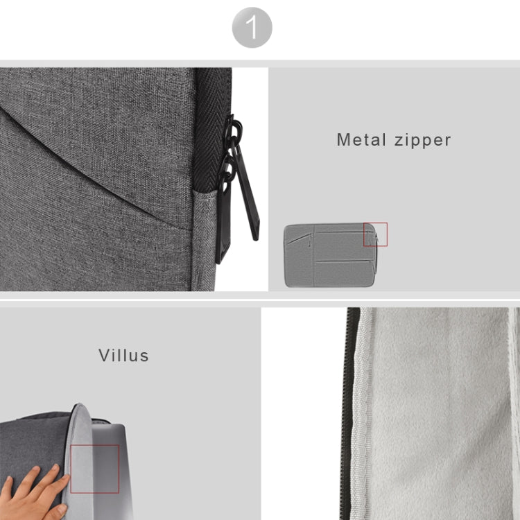 Universal Multiple Pockets Wearable Oxford Cloth Soft Portable Simple Business Laptop Tablet Bag, For 15.6 inch and Below Macbook, Samsung, Lenovo, Sony, DELL Alienware, CHUWI, ASUS, HP (Grey) - 15.6 - 17 inch by PMC Jewellery | Online Shopping South Africa | PMC Jewellery | Buy Now Pay Later Mobicred