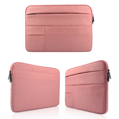 Universal Multiple Pockets Wearable Oxford Cloth Soft Portable Leisurely Laptop Tablet Bag, For 12 inch and Below Macbook, Samsung, Lenovo, Sony, DELL Alienware, CHUWI, ASUS, HP (Pink) - 12.1 inch by PMC Jewellery | Online Shopping South Africa | PMC Jewellery | Buy Now Pay Later Mobicred