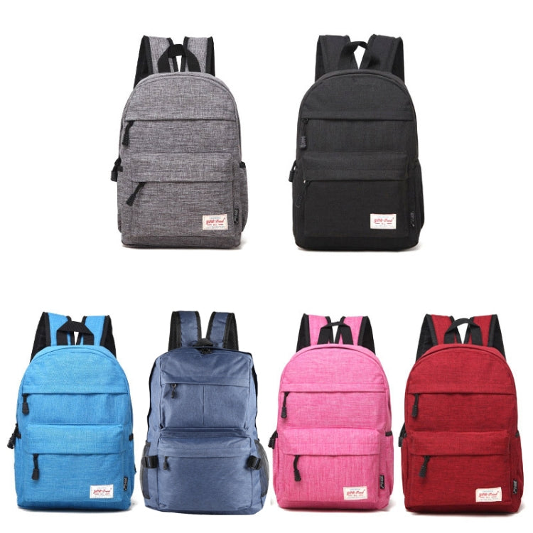 Universal Multi-Function Canvas Cloth Laptop Computer Shoulders Backpack Students Bag for 13-15 inch, Size: 36x25x10cm(Grey) - Backpack by PMC Jewellery | Online Shopping South Africa | PMC Jewellery | Buy Now Pay Later Mobicred
