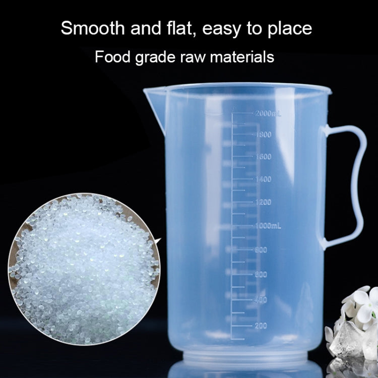 2000ml PP Plastic Flask Digital Measuring Cup Cylinder Scale Measure Glass Lab Laboratory Tools (Transparent) - Gadgets by PMC Jewellery | Online Shopping South Africa | PMC Jewellery | Buy Now Pay Later Mobicred