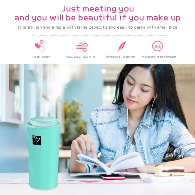 Small-3 2W Humidifier Moisture Meter Moisturizing Instrument with LED Night Light, Water Tank Capacity: 260ml(Blue) - Air Purifiers & Accessories by PMC TechLife | Online Shopping South Africa | PMC TechLife | Buy Now Pay Later Mobicred