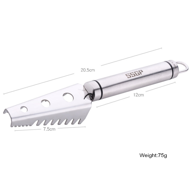 SSGP Stainless Steel Fish Scale Planing Knife Kitchen Essential, Length: 20.5cm - Gadgets by SSGP | Online Shopping South Africa | PMC Jewellery | Buy Now Pay Later Mobicred