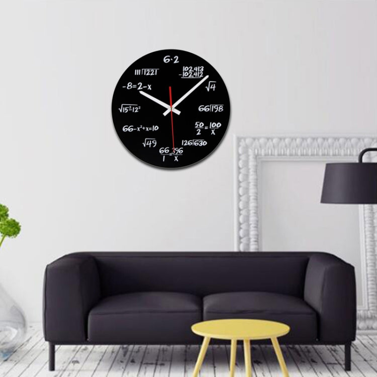 Creative Acrylic Living Room Decorative Mathematical Formula Wall Clock - Wall Clock by PMc TechLife | Online Shopping South Africa | PMc TechLife | Buy Now Pay Later Mobicred
