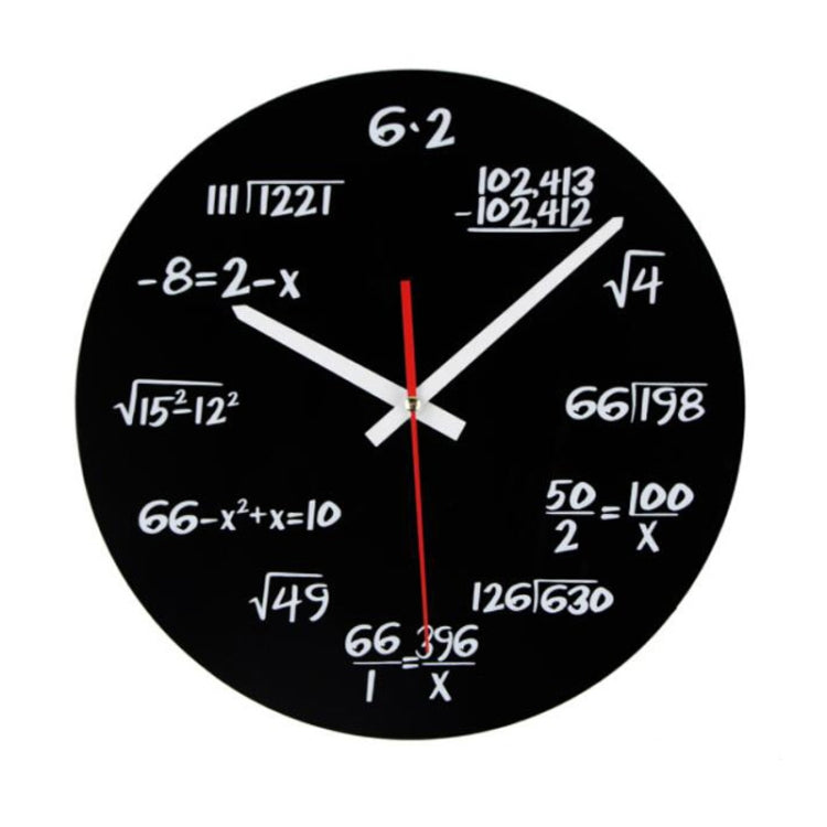 Creative Acrylic Living Room Decorative Mathematical Formula Wall Clock - Wall Clock by PMc TechLife | Online Shopping South Africa | PMc TechLife | Buy Now Pay Later Mobicred